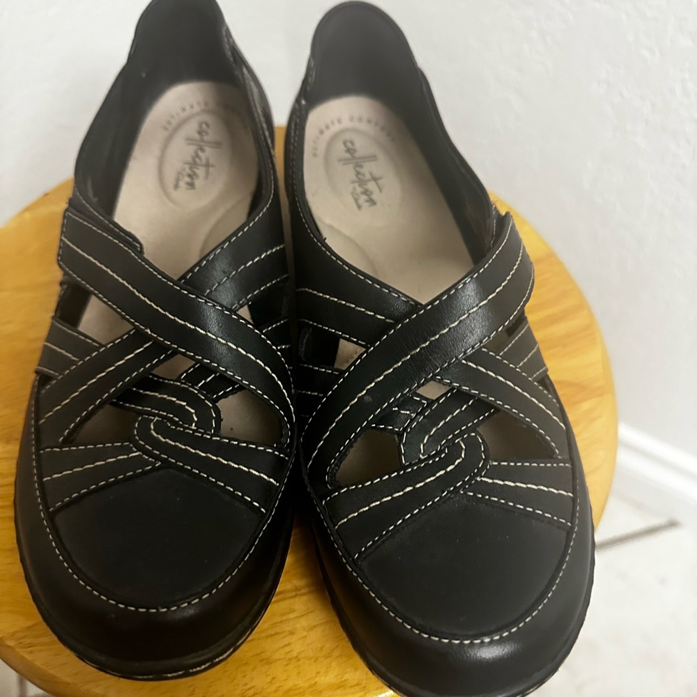 CLARKS COLLECTION Ashland Spin Q black
loafers